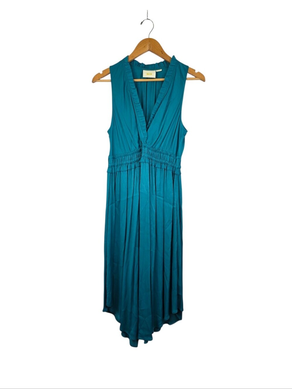 Maeve La Habana Dress Deep V-Neckline Silky Flowy Cottagecore Fairycore Size Med